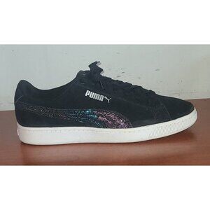 Puma Shoes Kid's 4C Vikky Sneakers Black Girl's Lace-Up